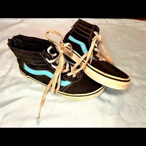 Kids Authentic High Top Vans Skate Shoes Size 12.5
